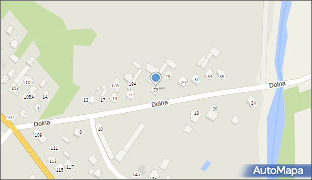 Kozienice, Dolna, 23, mapa Kozienice