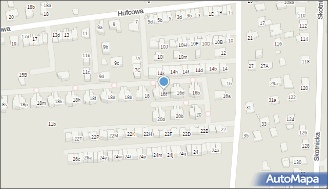 Kraków, Dobrowolskiego Antoniego, 16f, mapa Krakowa