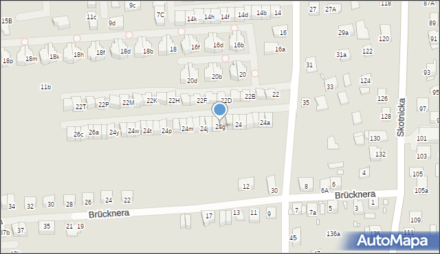 Kraków, Dobrowolskiego Antoniego, 24g, mapa Krakowa