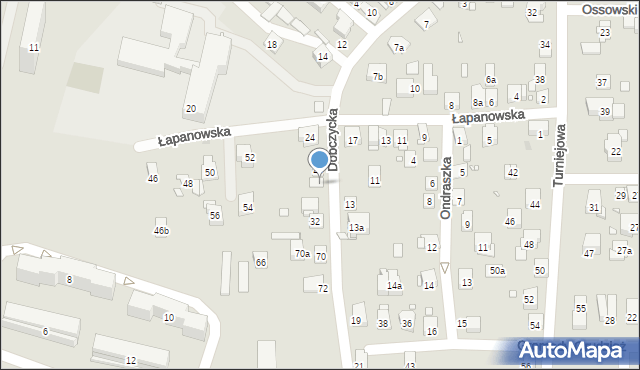 Kraków, Dobczycka, 28, mapa Krakowa