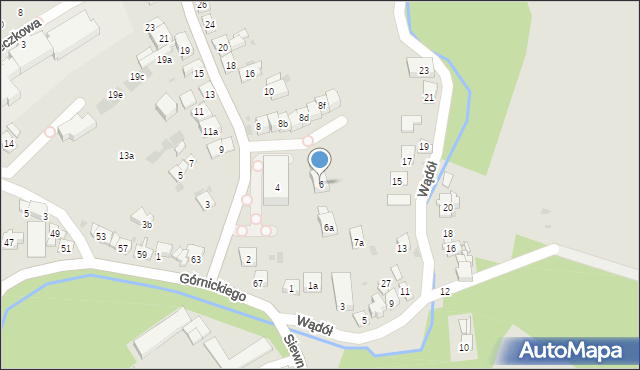 Kraków, Dożynkowa, 6, mapa Krakowa