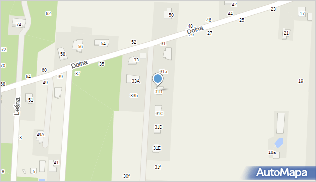 Krupia Wólka, Dolna, 31B, mapa Krupia Wólka