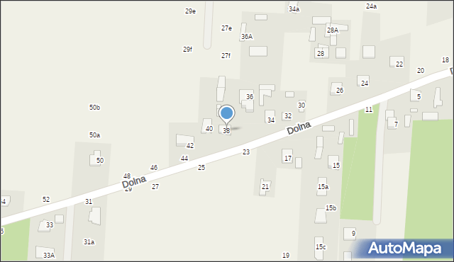 Krupia Wólka, Dolna, 38, mapa Krupia Wólka