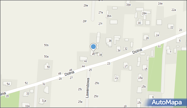 Krupia Wólka, Dolna, 40, mapa Krupia Wólka