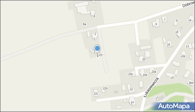 Łąka, Dobrowolskiego Franciszka, ks., 4, mapa Łąka