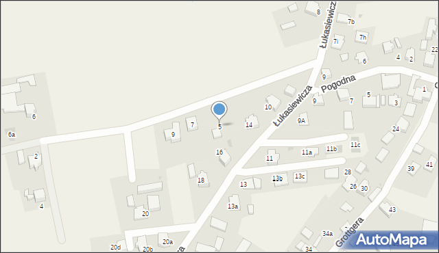 Łąka, Dobrowolskiego Franciszka, ks., 5, mapa Łąka