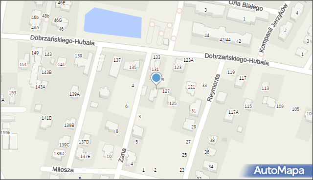 Latchorzew, Dobrzańskiego-Hubala Henryka, mjr., 133, mapa Latchorzew