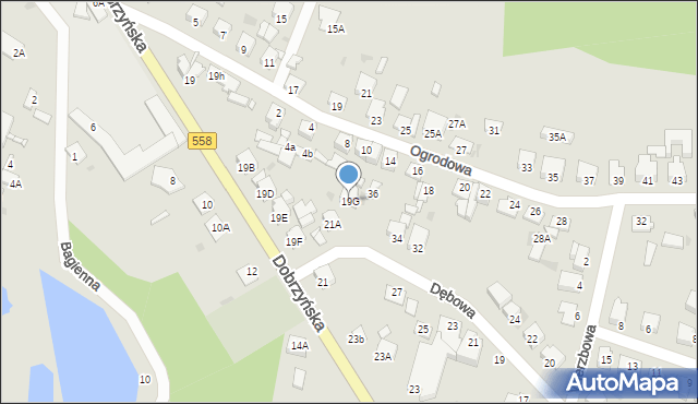 Lipno, Dobrzyńska, 19G, mapa Lipno