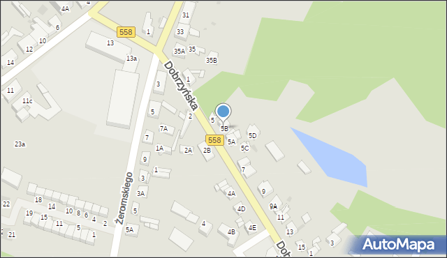 Lipno, Dobrzyńska, 5B, mapa Lipno