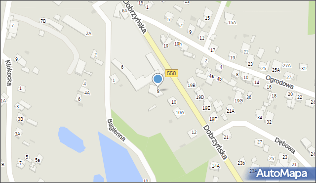 Lipno, Dobrzyńska, 8, mapa Lipno