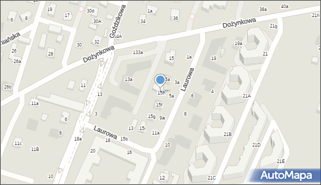 Lublin, Dożynkowa, 15h, mapa Lublina