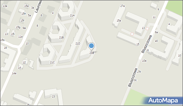 Lublin, Dożynkowa, 21E, mapa Lublina