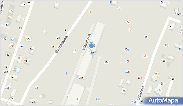 Lublin, Dożynkowa, 38b, mapa Lublina