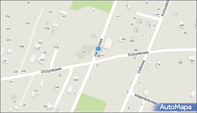 Lublin, Dożynkowa, 46, mapa Lublina