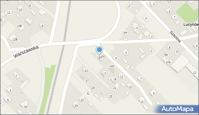 Lucynów, Dolna, 11b, mapa Lucynów
