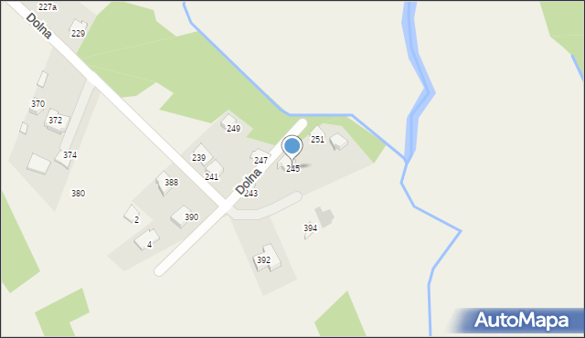 Mąchocice Kapitulne, Dolna, 245, mapa Mąchocice Kapitulne