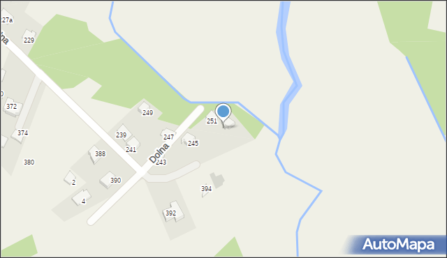 Mąchocice Kapitulne, Dolna, 253, mapa Mąchocice Kapitulne