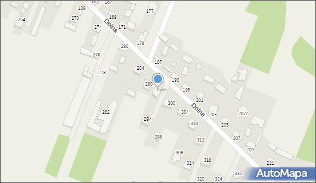 Mąchocice Kapitulne, Dolna, 292, mapa Mąchocice Kapitulne