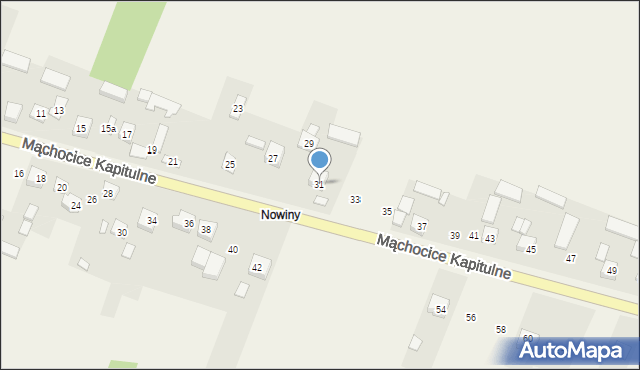 Mąchocice Kapitulne, Dolna, 31, mapa Mąchocice Kapitulne