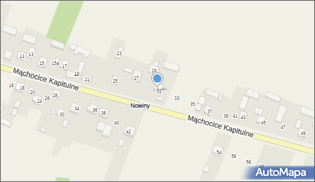 Mąchocice Kapitulne, Dolna, 31a, mapa Mąchocice Kapitulne