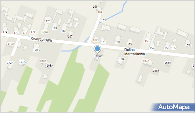 Masłów Drugi, Dolina Marczakowa, 161A, mapa Masłów Drugi