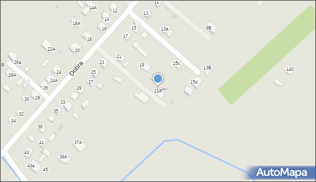Mielec, Dobra, 21A, mapa Mielca