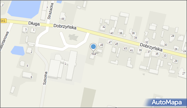 Mochowo, Dobrzyńska, 51a, mapa Mochowo