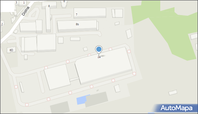 Nakło nad Notecią, Dolna, 1a, mapa Nakło nad Notecią