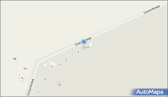 Nakło nad Notecią, Dożynkowa, 3, mapa Nakło nad Notecią