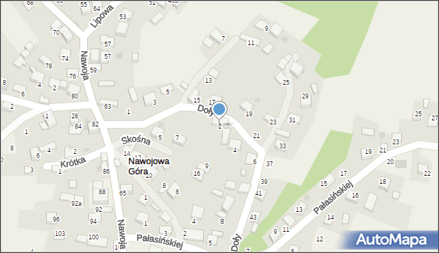 Nawojowa Góra, Doły, 2, mapa Nawojowa Góra