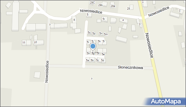Nowosiedlice, Dobroszycka, 5g, mapa Nowosiedlice