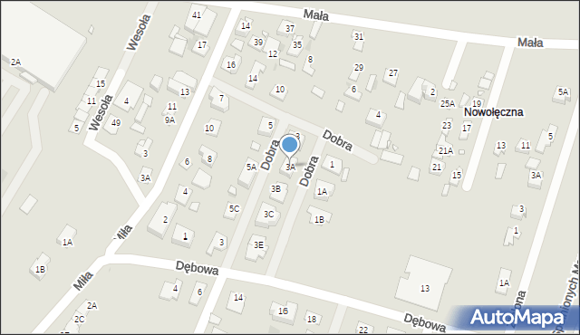 Nowy Dwór Mazowiecki, Dobra, 3A, mapa Nowy Dwór Mazowiecki