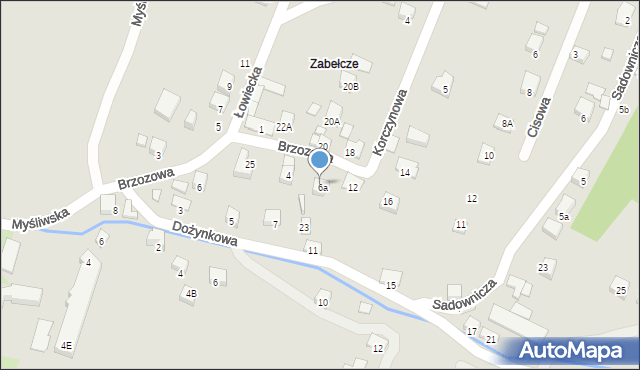 Nowy Sącz, Dożynkowa, 23A, mapa Nowego Sącza