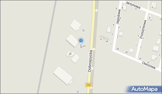 Oleśnica, Dobroszycka, 31, mapa Oleśnica