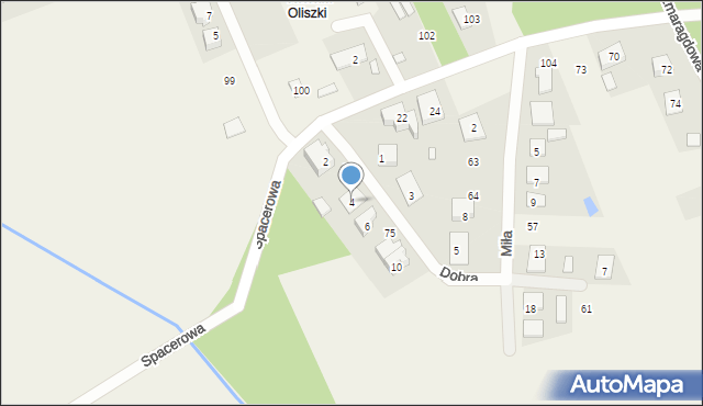 Oliszki, Dobra, 4, mapa Oliszki