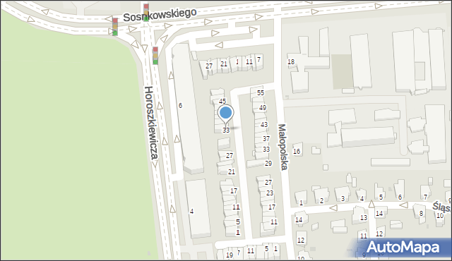 Opole, Dolnośląska, 33, mapa Opola