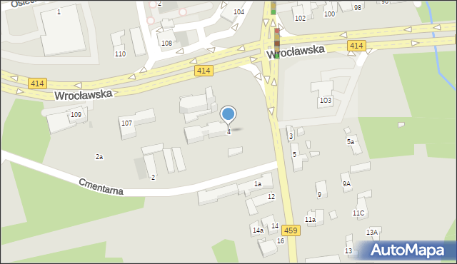 Opole, Domańskiego Bolesława, ks., 4, mapa Opola