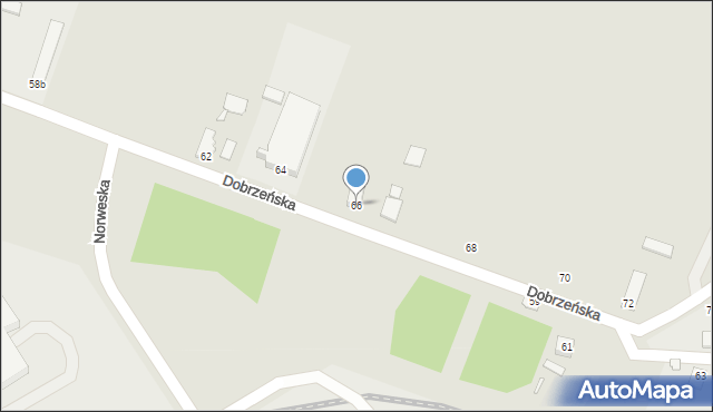 Opole, Dobrzeńska, 66, mapa Opola