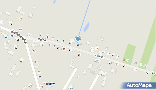 Opole Lubelskie, Dolna, 15, mapa Opole Lubelskie