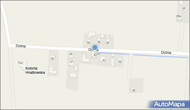 Orły, Dolna, 43, mapa Orły