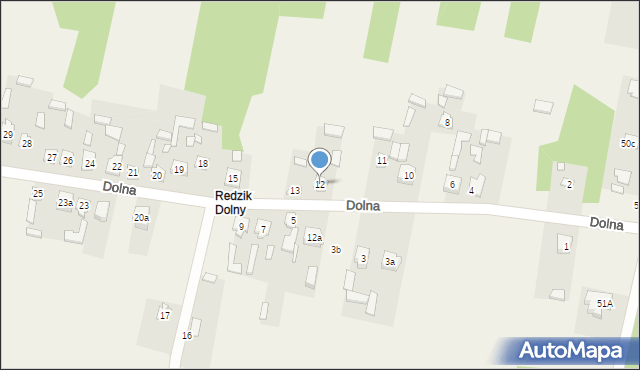 Parszów, Dolna, 12, mapa Parszów