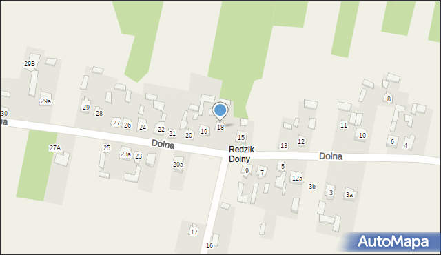 Parszów, Dolna, 18, mapa Parszów