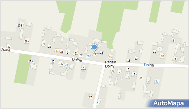 Parszów, Dolna, 19, mapa Parszów