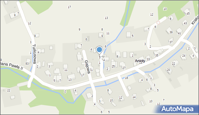 Pewel Ślemieńska, Dojazdowa, 3, mapa Pewel Ślemieńska