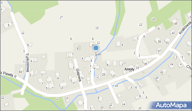 Pewel Ślemieńska, Dojazdowa, 6, mapa Pewel Ślemieńska