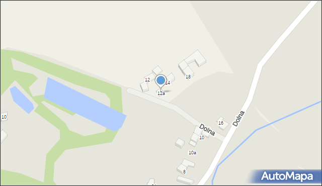 Pieszyce, Dolna, 12a, mapa Pieszyce