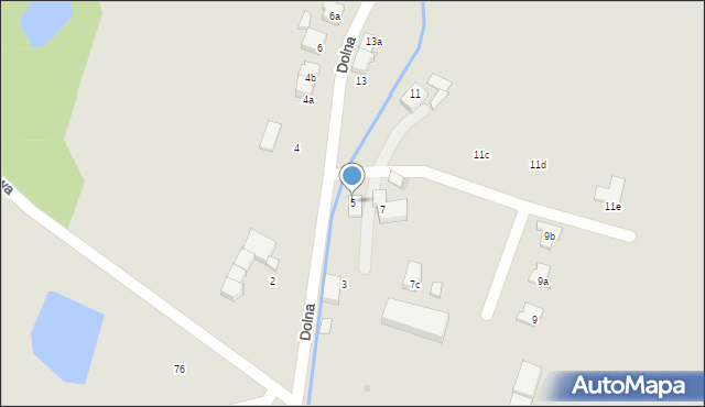 Pieszyce, Dolna, 5, mapa Pieszyce