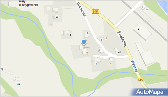 Pietrzykowice, Dojazdowa, 11, mapa Pietrzykowice