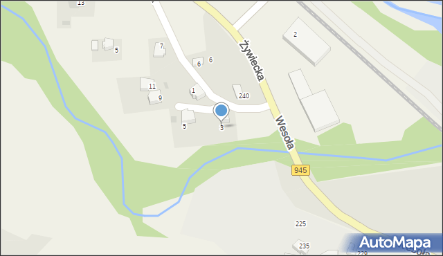 Pietrzykowice, Dojazdowa, 3, mapa Pietrzykowice