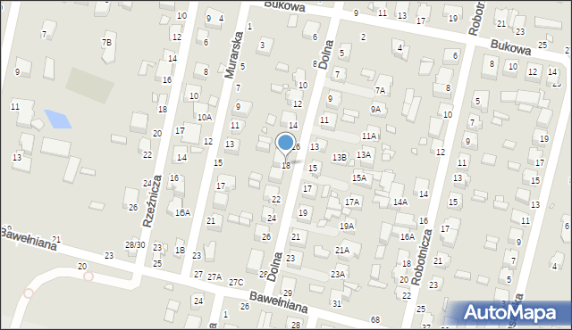 Piotrków Trybunalski, Dolna, 18, mapa Piotrków Trybunalski